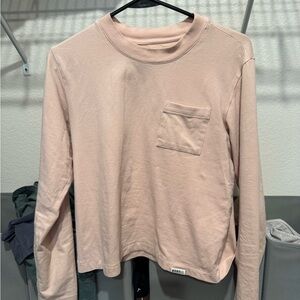NoBull Pink Long Sleeve Crew Shirt